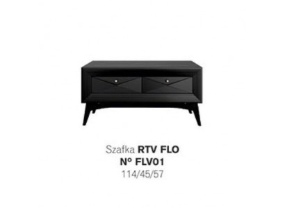 Stojan rtv Lowboard Sideboard stůl obývací pokoj Moderní dřevo Černý Design