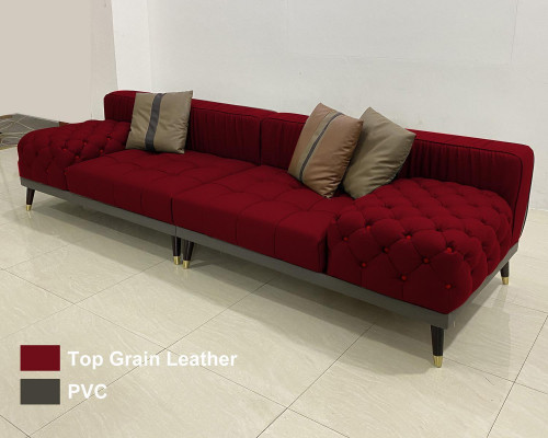 Chesterfield Velký gauč Luxus Nábytek Pohovky Přepychové Pohovky Gauč 4 Místný