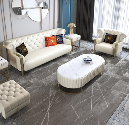 Sofa set 3místná sestava čalouněná pohovka pohovka pohovky chesterfield