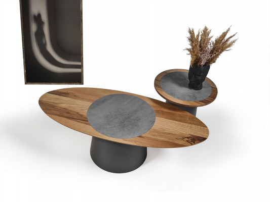 Couchtische Design Nábytek Styl Dřevo Italský Styl Stoly Kulatý Stůl