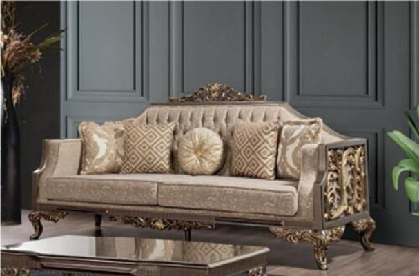 Sofa sestava 3+3+1+1 sedadla stol Klasického designéra Luxusní obývací pokoj Set