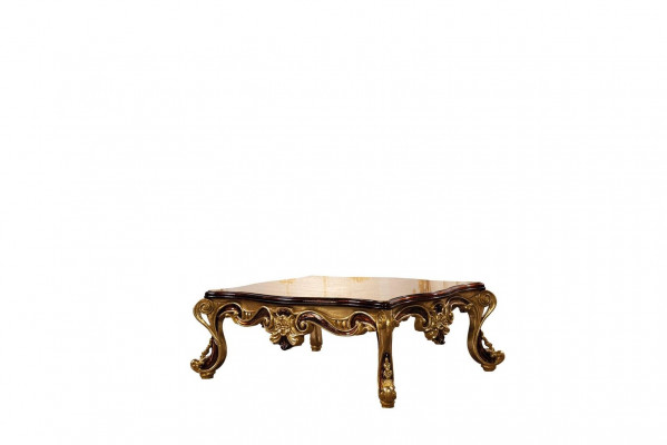 Couchtisch dřevěný stůl obývací pokoj Klasický design Luxusní dřevěný stůl 119x91cm