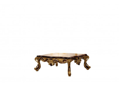 Couchtisch dřevěný stůl obývací pokoj Klasický design Luxusní dřevěný stůl 119x91cm