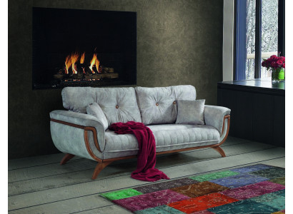Obývací pokoj Pohovka 3místná Designová pohovka Čalouněné pohovky Tkanina Textil Nový