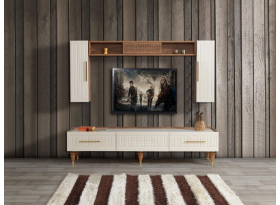 Obývací stěna Obývací pokoj Moderní styl luxusní nábytek Obývací stěny Regál 3 kusy
