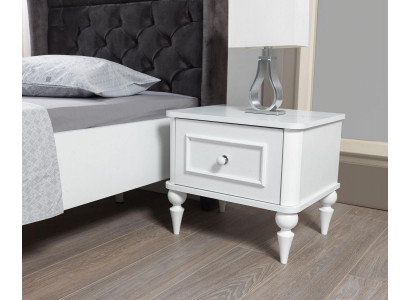 Noční stolek Dětský přistýlka Dospívající pokoj Dřevo Design Moderní Nábytek Bílý