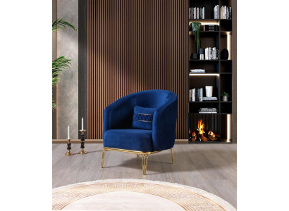 Obývací pokoj křeslo 1-sedačka Pohovka potah luxusní textil Nový design