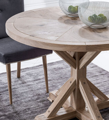 Klassischer Design Rundtisch Runder Tisch Holz Tische 110/140 cm Esszimmer Neu