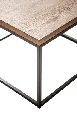 Nábytek návrhářský lesklý stůl Loft konferenční stůl dřevěný design stůl koncový gauč sedačka