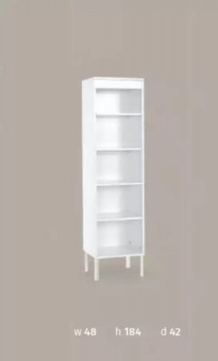 Regál Skříň Knihovna Víceúčelové Regály Dřevěné Skříně 184x48x42