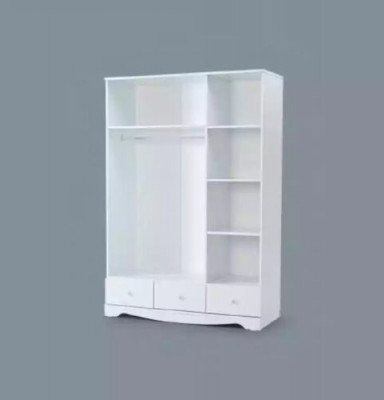 Šatní skříň bílý dřevo skříně dětský pokoj nábytek design Bílá