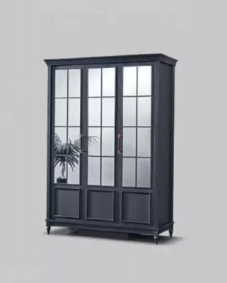 Černá skříň na šaty Design Luxus Nábytek Ložnice Nábytek