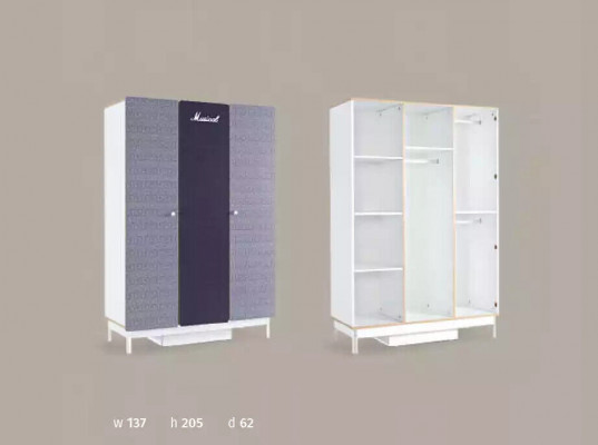 Šatní skříň Design Skříně Nábytek Dětský pokoj Skříň Dřevo Nový.