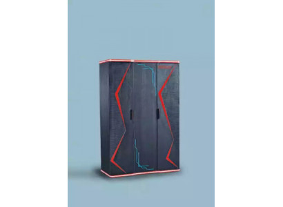 Černá šatní skříň Skříň Nábytek Skříně Dětský pokoj Dřevo 131x60x200