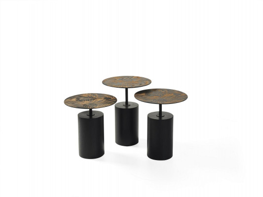 Luxusní designová sada 3 konferenčních stolků do obývacího pokoje.