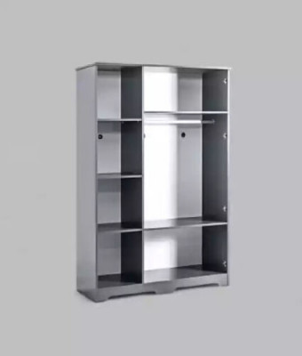 Šatník Skříň Nábytek Ložnice Skříně Dřevo Černý Loft