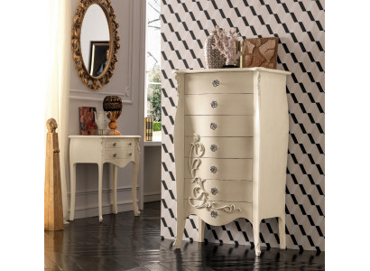 Noční stolek, noční stolek, komoda, konzola s úložným prostorem, designové konzole