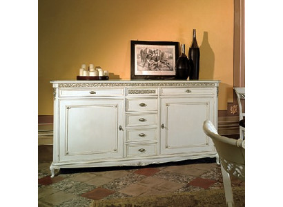 Komoda Bufet Sideboard Hnědé masivní dřevěné skříně Nábytek Komody