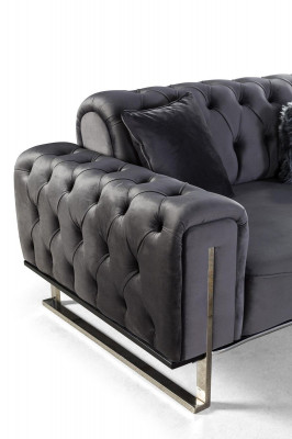 Designer obývací pokoj set sedačka 3+3+1 sedadlo nábytek sestavy 3 kusy.