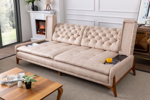 Obývací pokoj Set Sedací souprava 3+1 Rozkládací rohová sedací souprava L-tvar Rohová sedací souprava Pohovka 3ks.