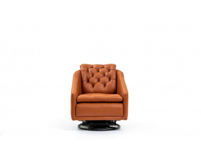 Moderní křeslo obývacího pokoje oranžový styl nábytek designérský loungový klub 75x90