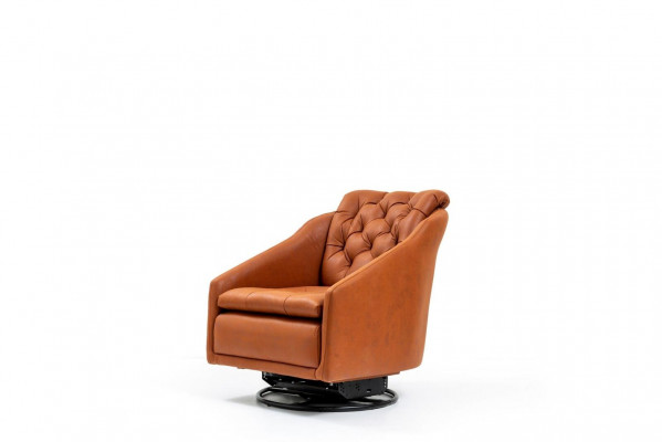 Moderní křeslo obývacího pokoje oranžový styl nábytek designérský loungový klub 75x90