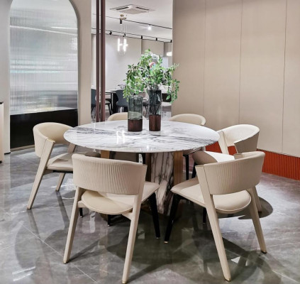 Luxus jídelní sestava jídelní stůl 6x židle jídelní skupina Design jídelní sestava Nový