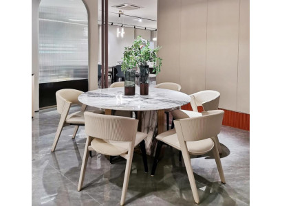 Luxus jídelní sestava jídelní stůl 6x židle jídelní skupina Design jídelní sestava Nový