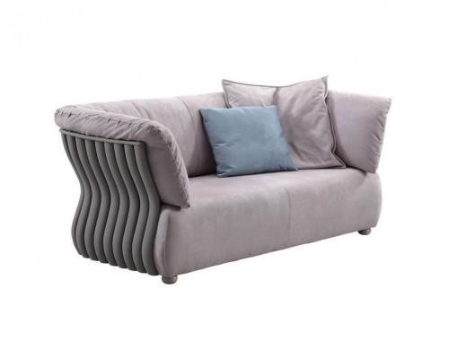 Sofa 2-sedadlová designerová pohovka, gauč, čalouněná pohovka, gauče, textilní tkaniny, nová.