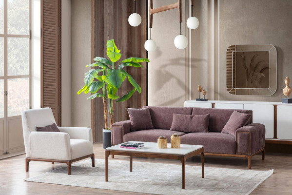 Obývací pokoj Set 3+1 sedačka konferenční stůl sada sofie křeslo moderní design