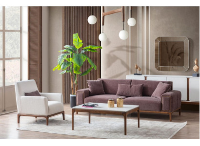 Obývací pokoj Set 3+1 sedačka konferenční stůl sada sofie křeslo moderní design