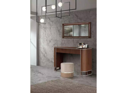 Designer kompletní toaletní stůl + zrcadlo Moderní nábytek Nový set 2 díly.
