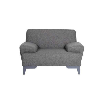 Šedá designérská židle Moderní obývací pokoj 1-místná relaxační křeslo