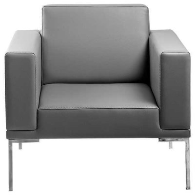 Šedá televizní židle designová křeslo křeslo relax jednosed