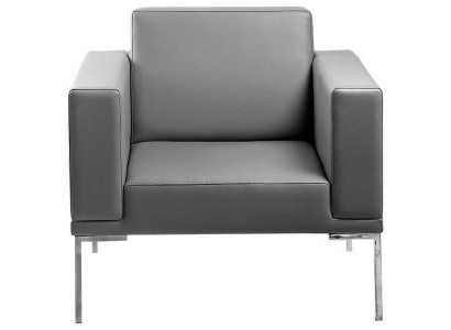 Šedá televizní židle designová křeslo křeslo relax jednosed