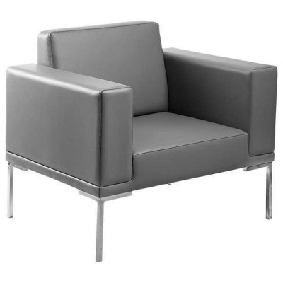 Šedá televizní židle designová křeslo křeslo relax jednosed