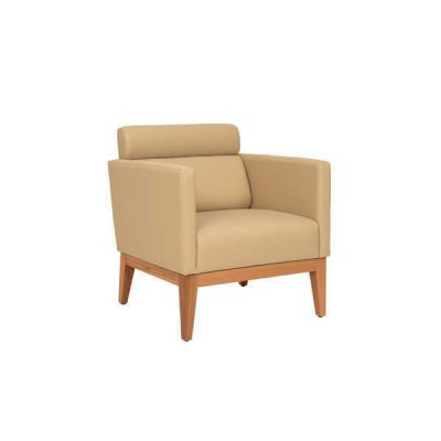 Beige křeslo klubového stylu Relax 1-sedadlové, návrhářské křeslo do obývacího pokoje.