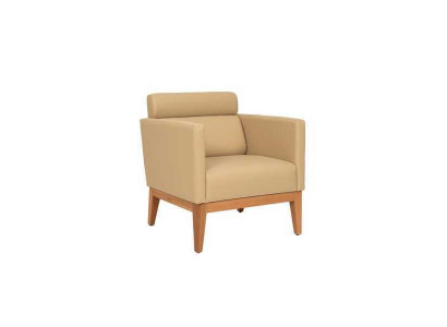 Beige křeslo klubového stylu Relax 1-sedadlové, návrhářské křeslo do obývacího pokoje.