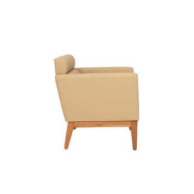 Beige křeslo klubového stylu Relax 1-sedadlové, návrhářské křeslo do obývacího pokoje.