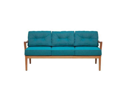 Třímiestná turkoisová lavice jídelní lavice Samostatné lavice Ottomane