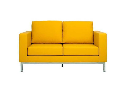 Umělá kůže Pohovka Obývací stěna 2místná Design Moderní Pohovka Sofy Rámy Nové
