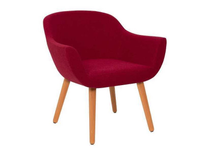 Červená stylová designová židle dřevěná židle židle do jídelny designový nábytek