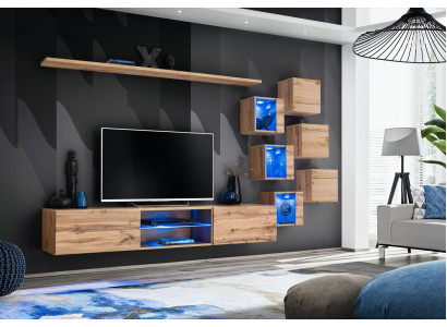 Braun stěnová skříň sady luxusních nábytků do obývacího pokoje braun nový dřevěný nábytek