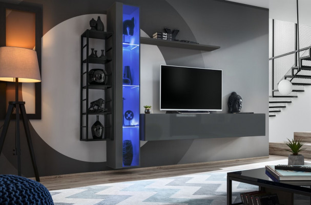 Moderní design styl zařízení stěny v obývacím pokoji TV stojan skříň na zeď.