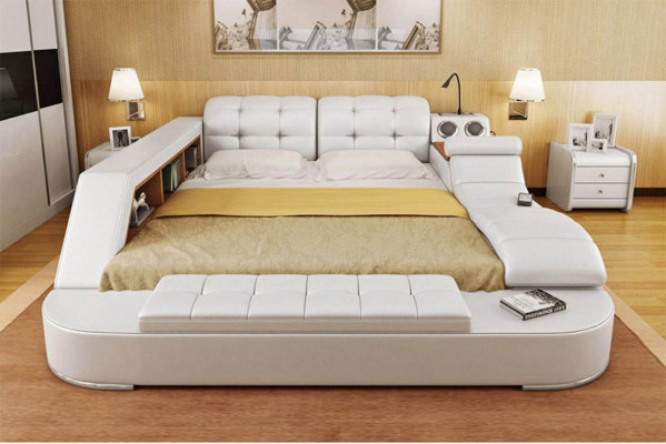 Chesterfield Dvoulůžková Luxusní Designová Postel 180x200 Nová Multifunkční Postel