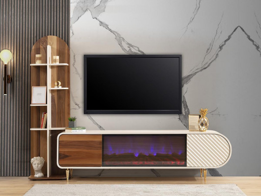TV stojan RTV Lowboard police sideboard stůl Moderní Bílý Luxus Nový