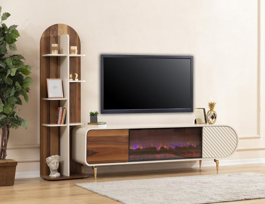 TV stojan RTV Lowboard police sideboard stůl Moderní Bílý Luxus Nový