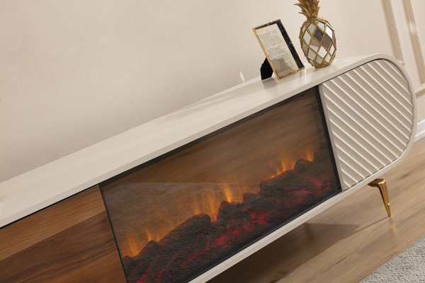 TV stojan RTV Lowboard police sideboard stůl Moderní Bílý Luxus Nový