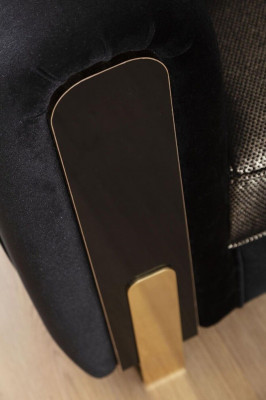 Černá křesla křeslo Luxus design obývací pokoj křeslo Moderní jednolůžko
