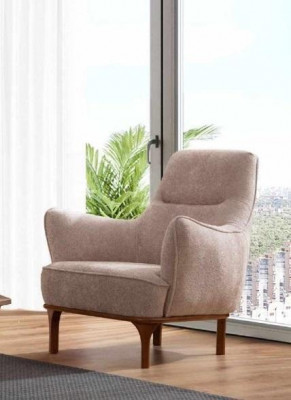 Bežová sedací souprava třísedadlová křeslo luxusní křeslo bežová moderní nábytek
